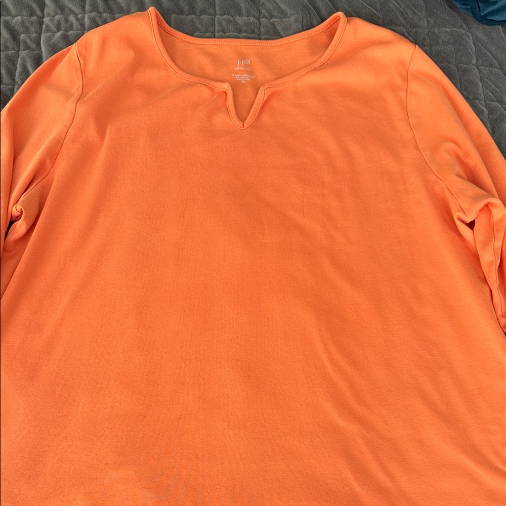 JJill Orange 100% Pima cotton  XL